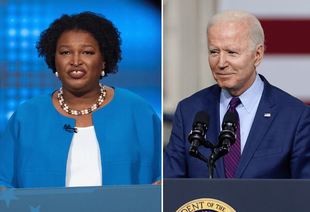 Abrams says Biden has ‘over-performed expectation’ and blames ‘harder’ times on ‘global issues’